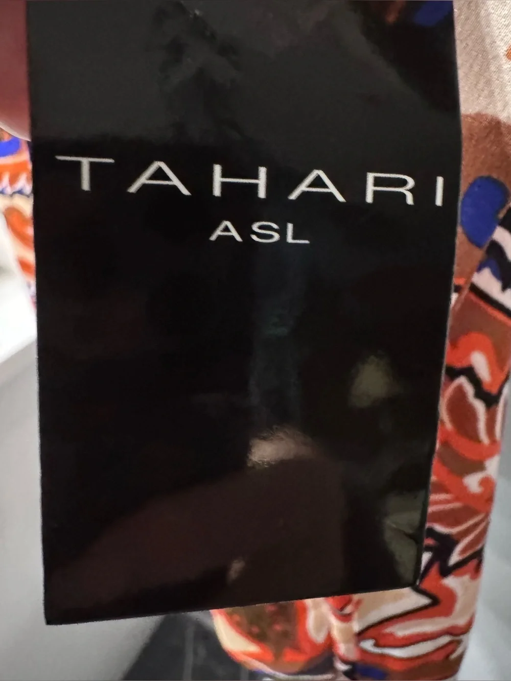 NWT Tahari ASL Paisley Bow Neck Sleeveless Blouse Medium $69
